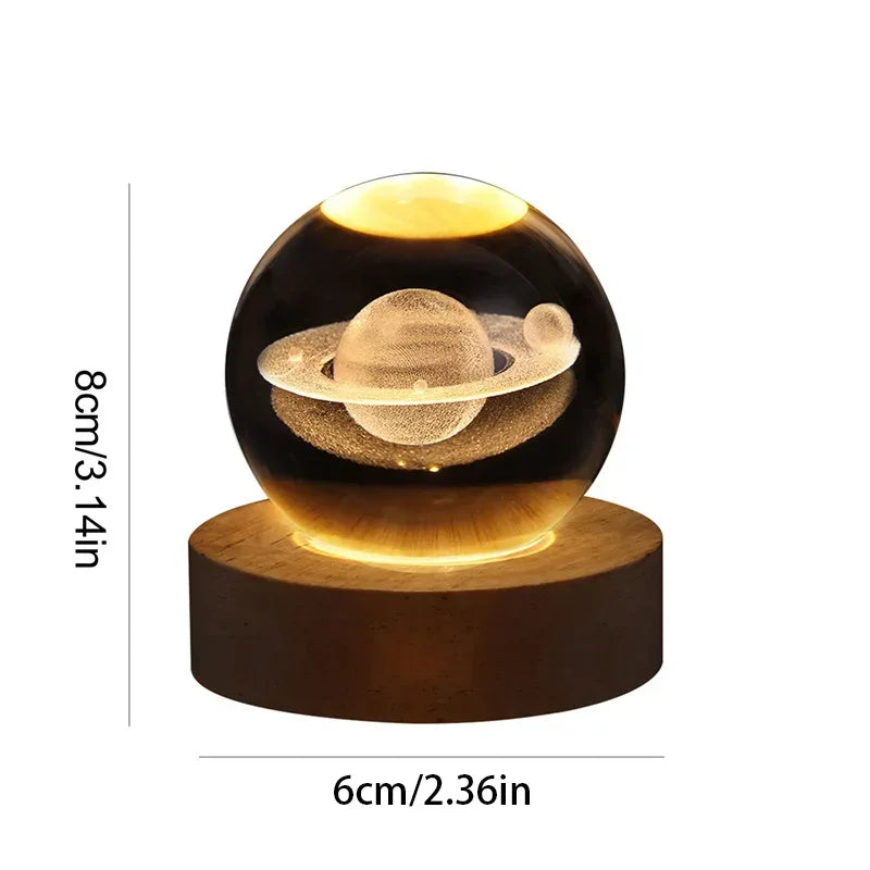 LED Night Light Crystal Ball