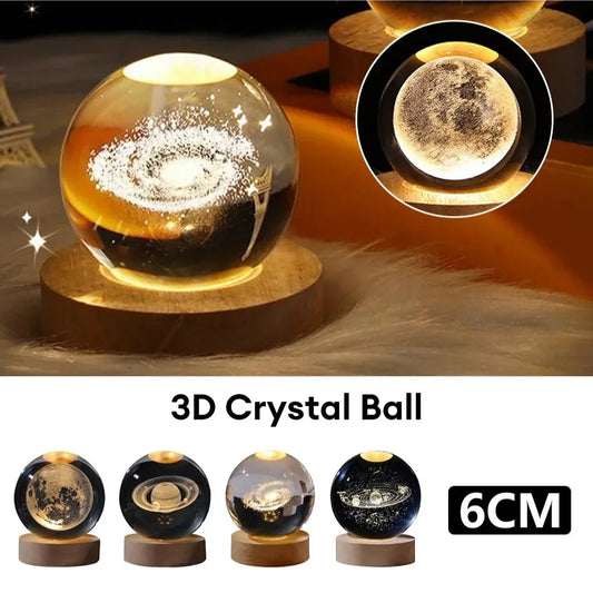 LED Night Light Crystal Ball