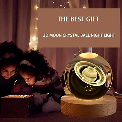 LED Night Light Crystal Ball