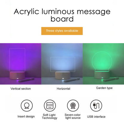 Message Board With Pen LED